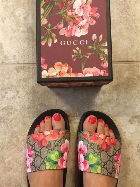 gucci floral slides.|Gucci floral slides dupe.